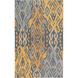 Wanderer 156 X 108 inch Blue and Brown Area Rug, Wool