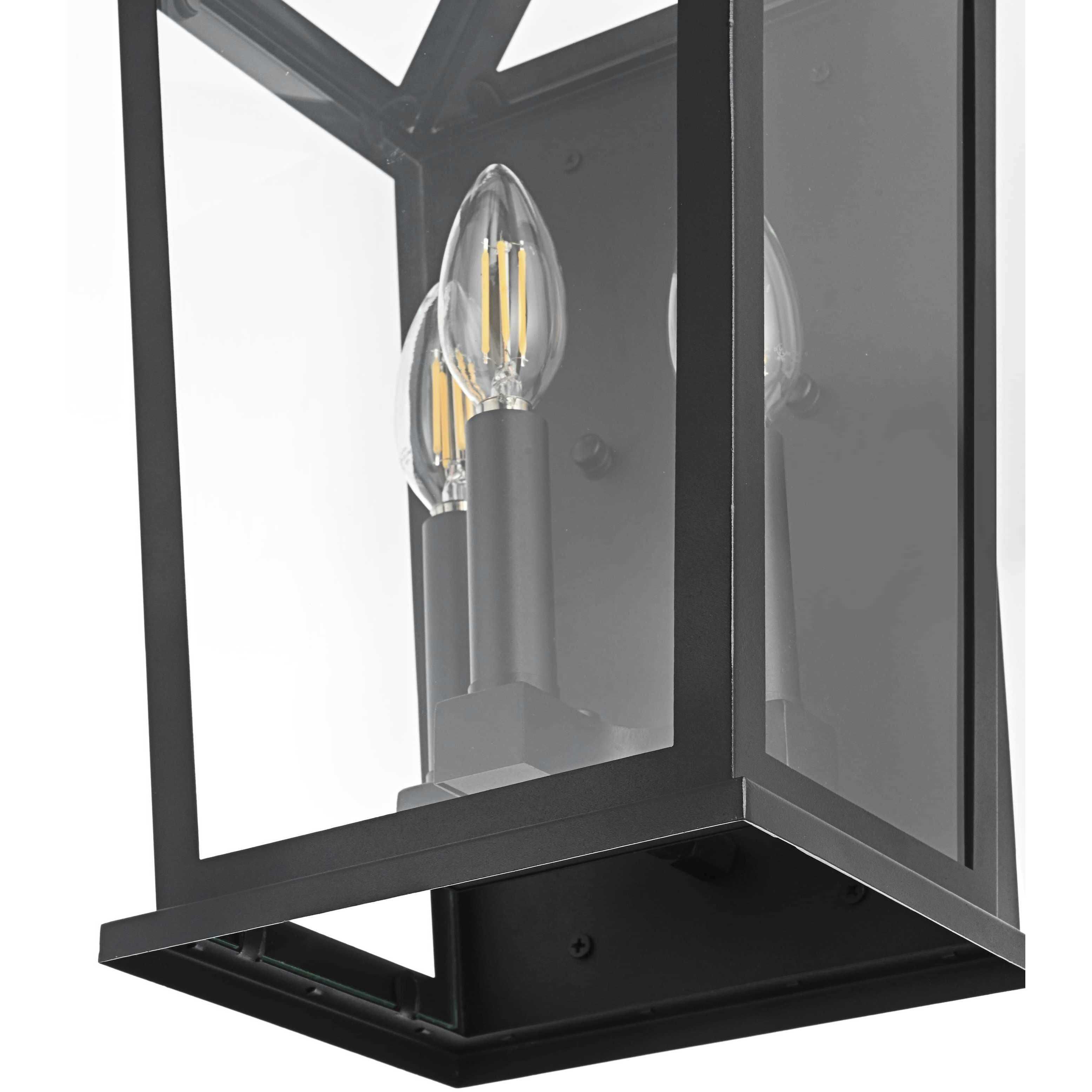 Richmond 3 Light 16 inch Black Outdoor Wall Sconce