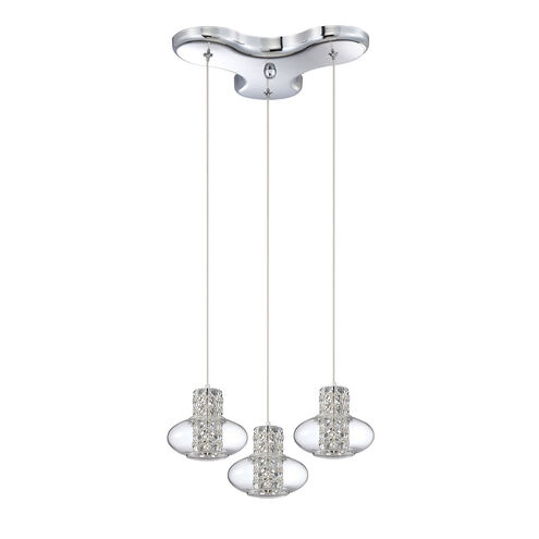 Aria 3 Light 16 inch Chrome Pendant Ceiling Light