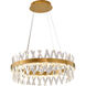 Canada LED 26 inch Gold LED Chandelier Ceiling Light