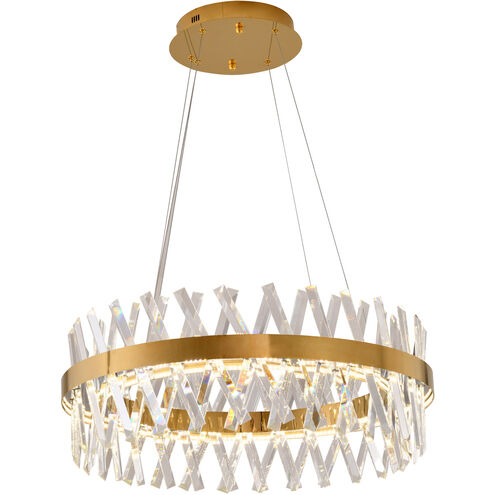 Canada LED 26 inch Gold LED Chandelier Ceiling Light