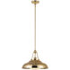 Palmetto Pendant Ceiling Light in Polished Brass