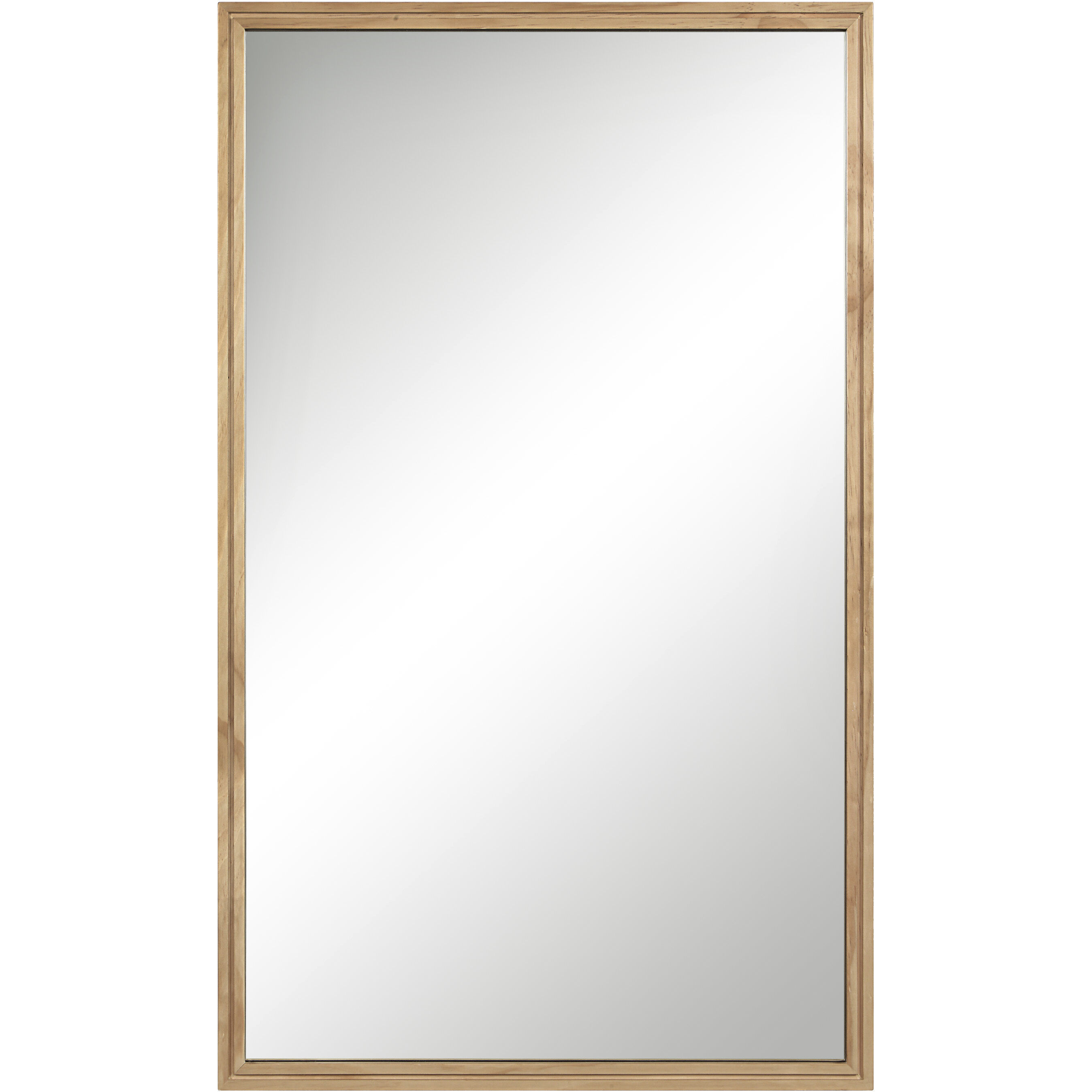 Canas 40 X 24 inch Natural Wall Mirror