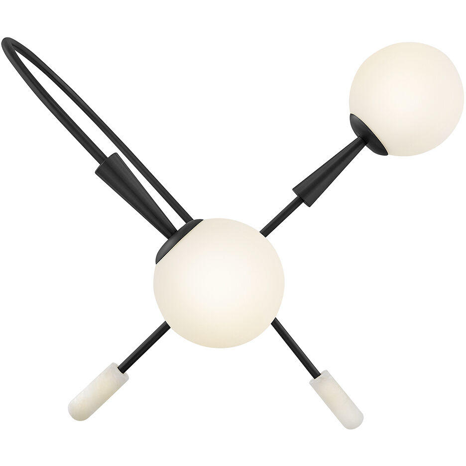 Maude 2 Light 32.25 inch Black Chandelier Ceiling Light