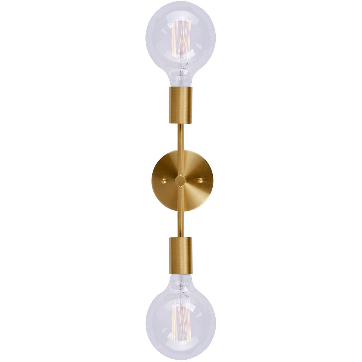 Baton 2 Light 5 inch Soft Gold Wall Sconce Wall Light