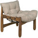 Dante Clear Coat Satin Occasional Chair