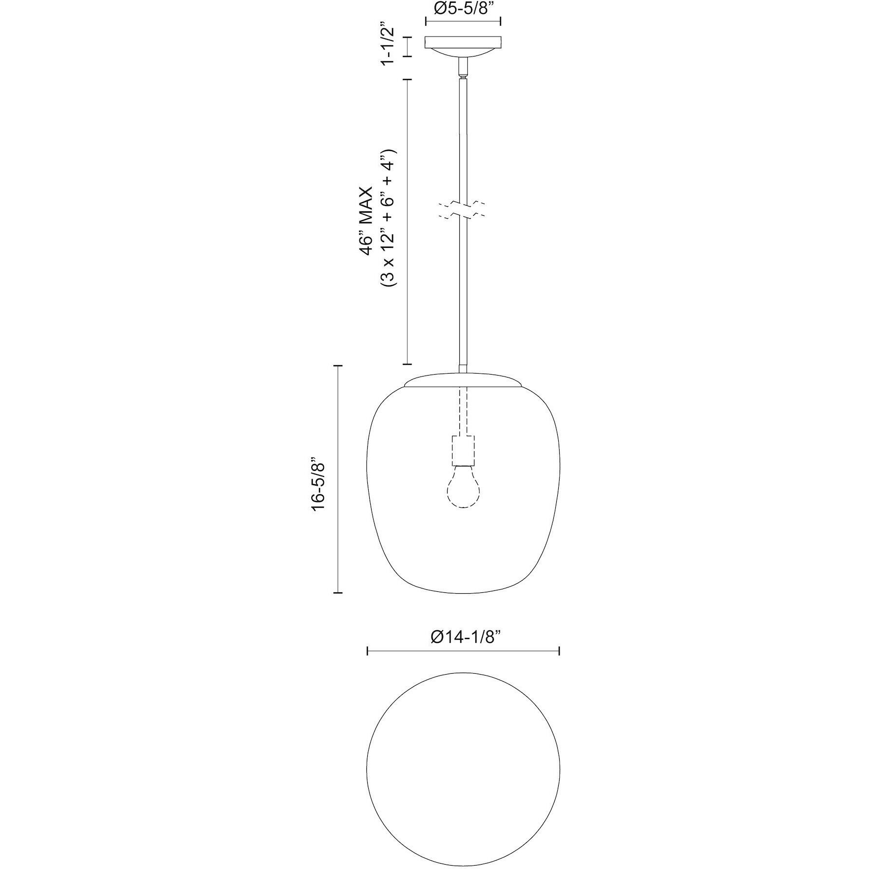 Alora Mood Holden Pendant Ceiling Light in Brushed Nickel