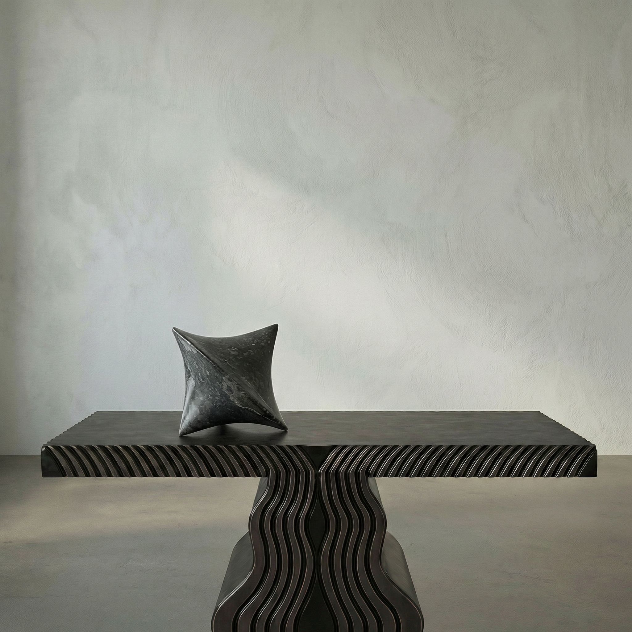 Simone Black Marble Object, Set of 2