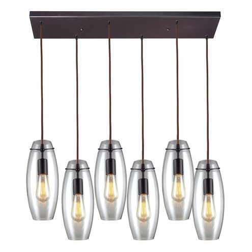 Greece 6 Light 32 inch Oil Rubbed Bronze Multi Pendant Ceiling Light