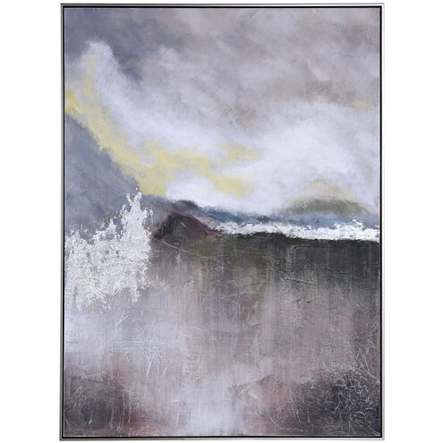 Cameron Black-White-Gold and Silver Metallic Multi-color Wall Art