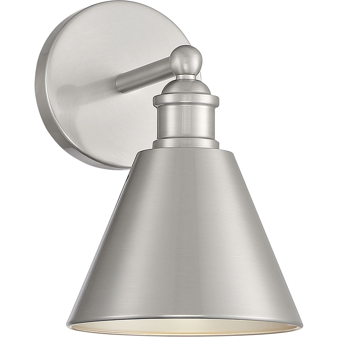 Farmhouse 1 Light 6.75 inch Brushed Nickel Wall Sconce Wall Light