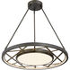 Tribeca LED 28 inch Smoked Iron And Soft Brass Pendant Ceiling Light