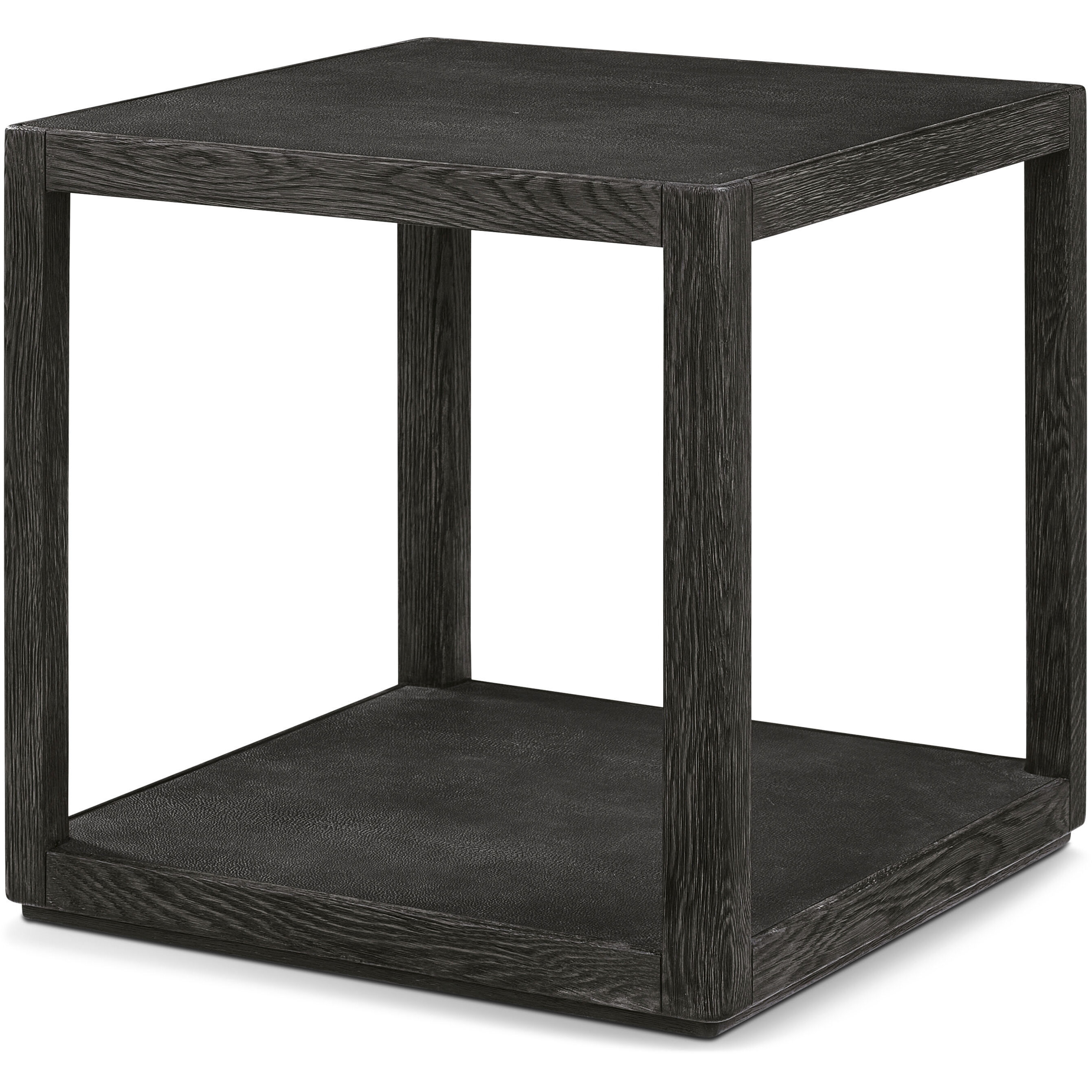 Maxwell 24 X 24 inch Obsidian Side Table, Wooden