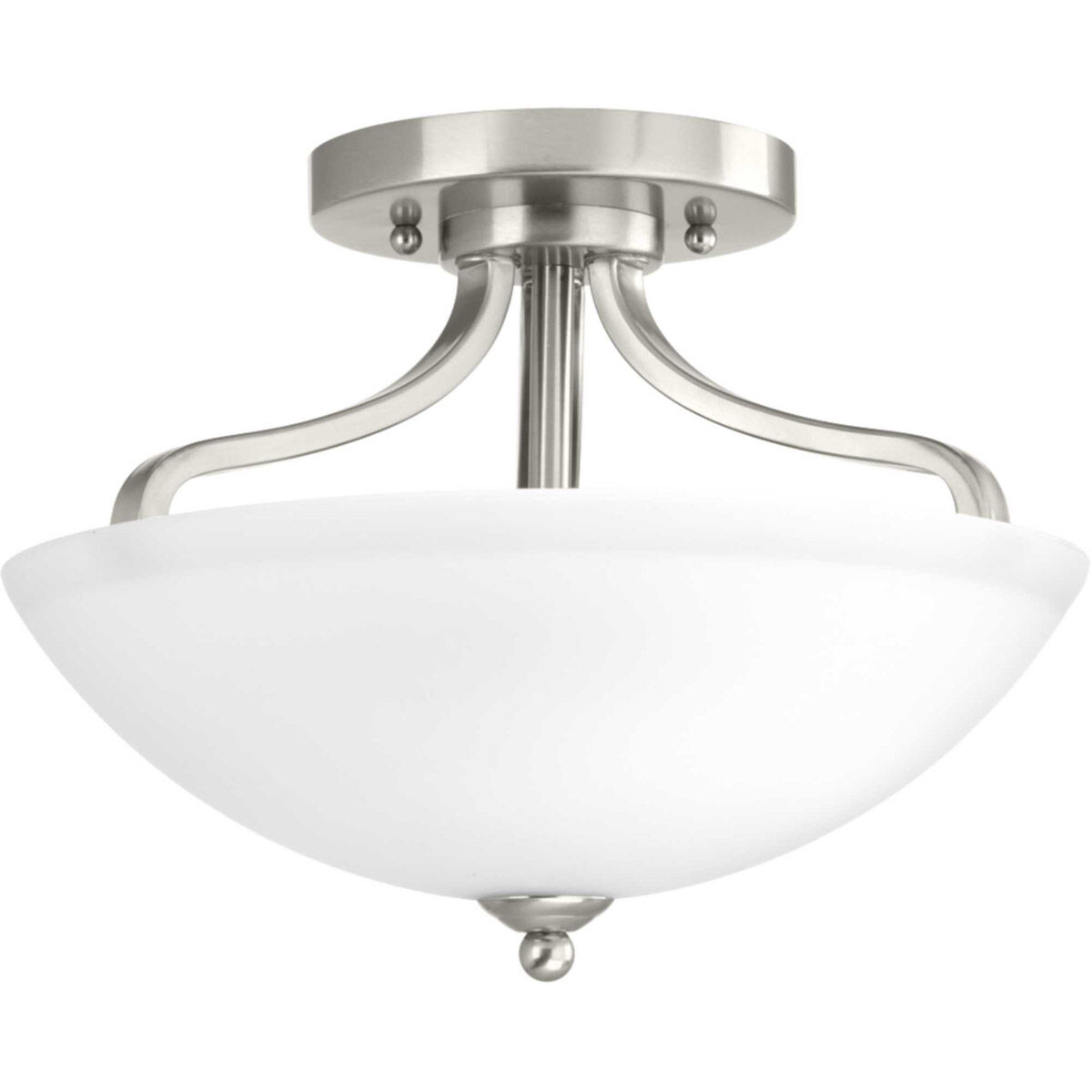 Laird 2 Light 13 inch Brushed Nickel Semi-Flush Mount Convertible Ceiling Light