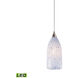 Ogunquit LED 5 inch Satin Nickel Mini Pendant Ceiling Light