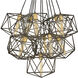 Astrid 11 Light 33.5 inch Metallic Matte Bronze with Deluxe Gold Indoor Chandelier Ceiling Light