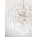 Torvento 15 Light 32.75 inch Legacy Brass Pendant Ceiling Light in Clear Handmade Glass