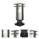 Abbey 1 Light 21.75 inch Black Outdoor Pier Mounted Fixture