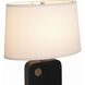 Laurel 30 inch 23 watt Ebony and Weathered Brass Table Lamp Portable Light