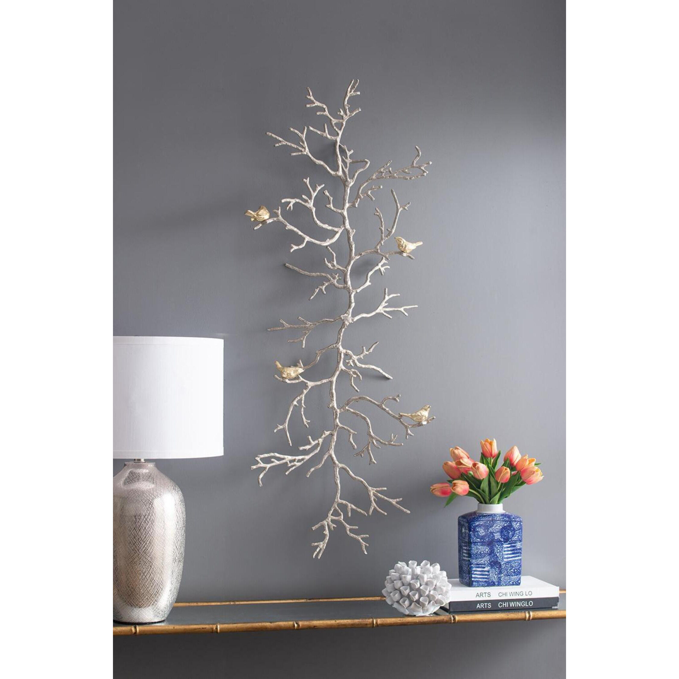 Atelier Branch Silver and Gold Wall Décor