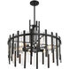 Guillford 6 Light 30 inch Matte Black Pendant Ceiling Light, Lighting One