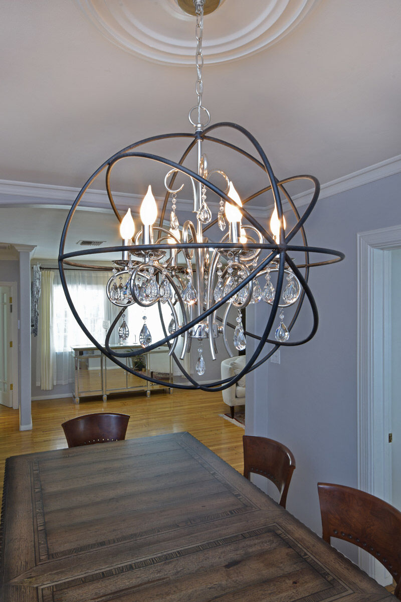 Orbit 12 Light 40 inch Oil Rubbed Bronze Single Pendant Ceiling Light