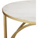 Orla 25 X 19.25 inch Gold Leaf and Natural C Table