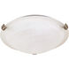 Brentwood 2 Light 16 inch Brushed Nickel Flush Mount Ceiling Light