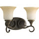 Kensington 2 Light 15 inch Forged Bronze Bath Vanity Wall Light