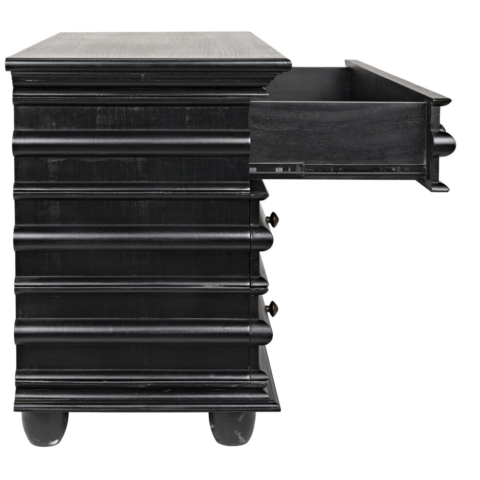 Ascona Hand Rubbed Black Chest, Small