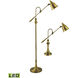 Watson 59 inch 9 watt Brass Floor Lamp Portable Light