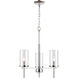 Oakland 3 Light 19 inch Chrome Chandelier Ceiling Light