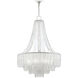 Vintner Blanc 7 Light 27.25 inch Contemporary Silver Leaf Chandelier Ceiling Light