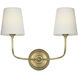 Thomas O'Brien Vendome Cordless Double Sconce Wall Light