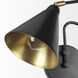 Cobalt 32 inch Black Wall Sconce Wall Light