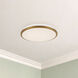 Brook 13.13 inch Brushed Gold Flush Mount Ceiling Light