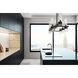 Datus 10 Light 42.5 inch Matte Black Linear Chandelier Ceiling Light