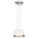 Marimba LED 8 inch White Silver Leaf Pendant Ceiling Light in 8in.