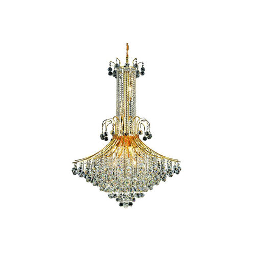 Toureg 16 Light 35 inch Gold Foyer Ceiling Light in Royal Cut