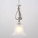 Monrovia LED 8.75 inch Brushed Nickel Mini Pendant Ceiling Light