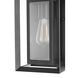 Etting 1 Light 12 inch Black Outdoor Wall Sconce