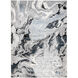 Artema 114 X 79 inch Black/Grey Rug in 6 x 9