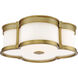 ML LED 16 inch Liberty Gold Flush Mount Ceiling Light