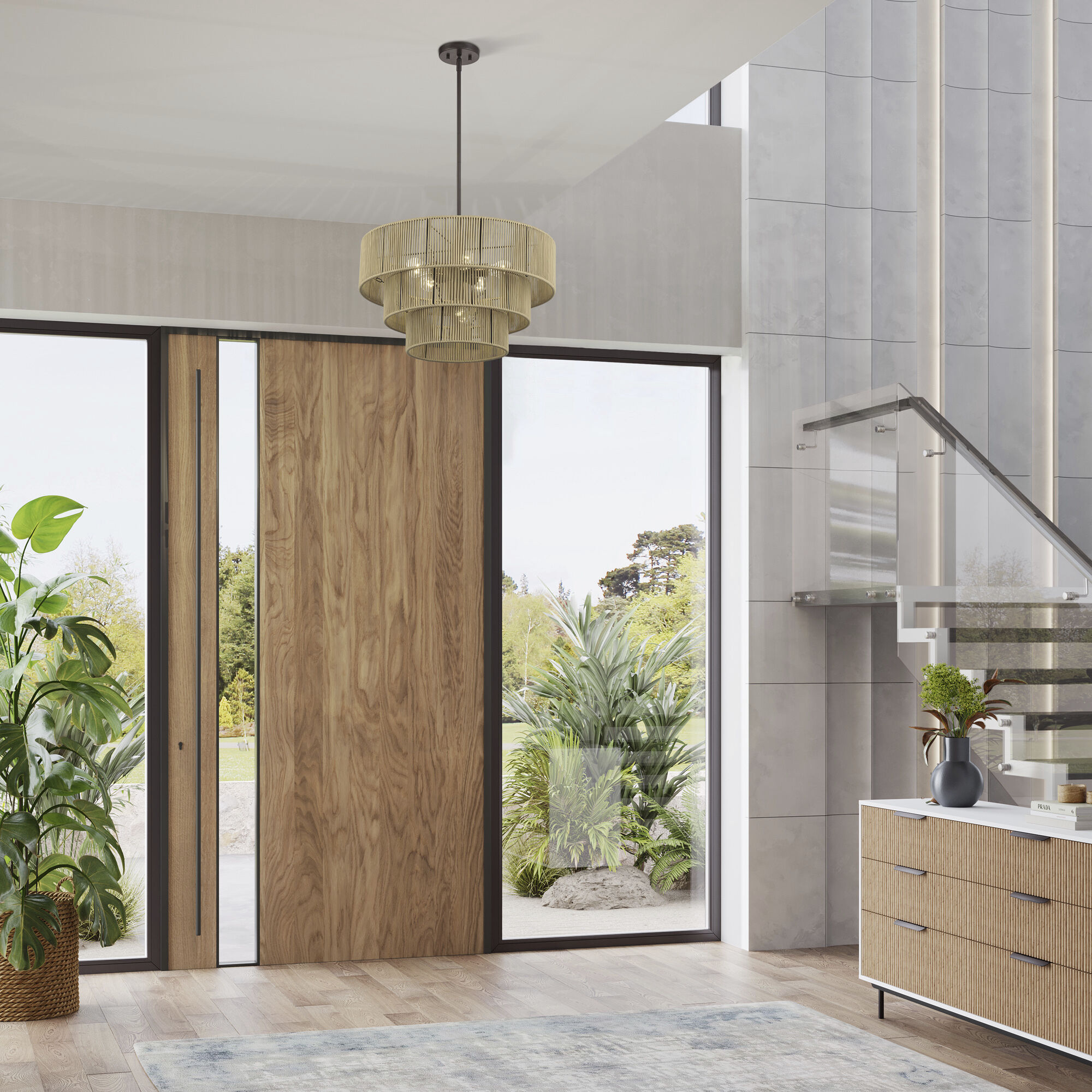 Acordia 6 Light 23 inch English Bronze Pendant Chandelier Ceiling Light