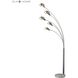 Penbrook 83 inch 40 watt Chrome with White Floor Lamp Portable Light