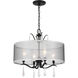 Laurel Estate 4 Light 20 inch Coal Semi Flush Ceiling Light