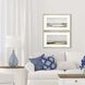 Waterside Collection Blue Framed Art
