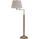 Richmond 52 inch 150 watt Antique Brass Floor Lamp Portable Light
