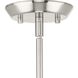 Clarion 1 Light 10.5 inch Brushed Nickel Pendant Ceiling Light