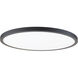 Round LED 15 inch Black Flush Mount Ceiling Light in 3500K, WAC Limited